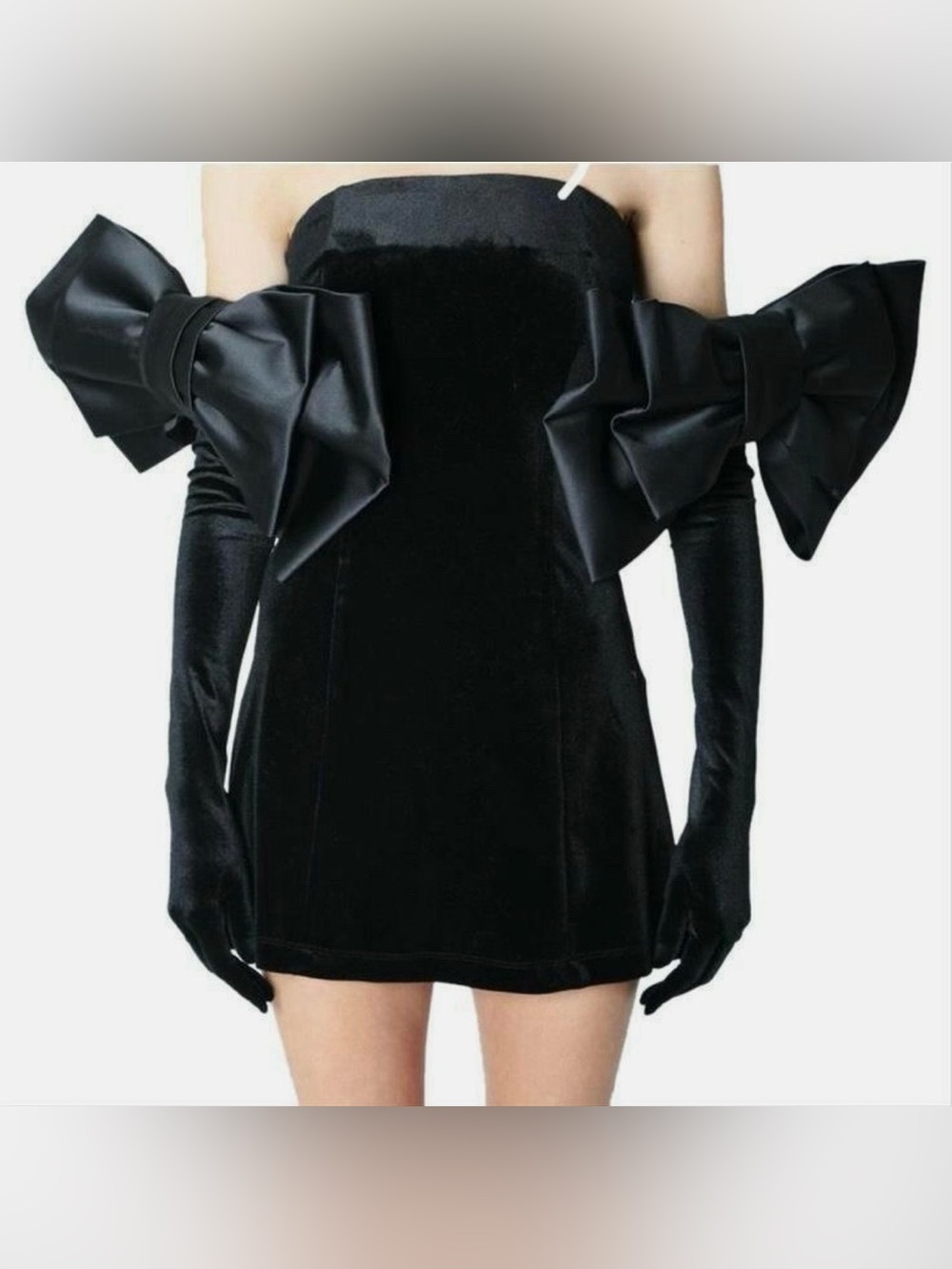 Miscreants London Oversized Satin Arm Bows
